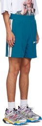 Palm Angels Blue Track Shorts