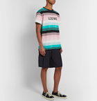 Loewe - Logo-Embroidered Striped Cotton-Jersey T-Shirt - Multi