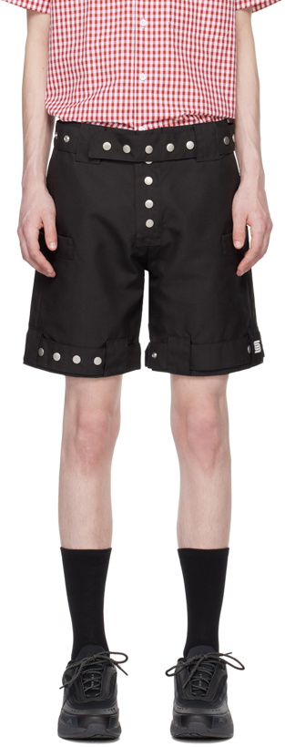 Photo: Olly Shinder Black Press-Stud Shorts