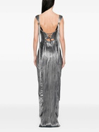 Maria Lucia Hohan Blue Anais Pleated Corset Gown