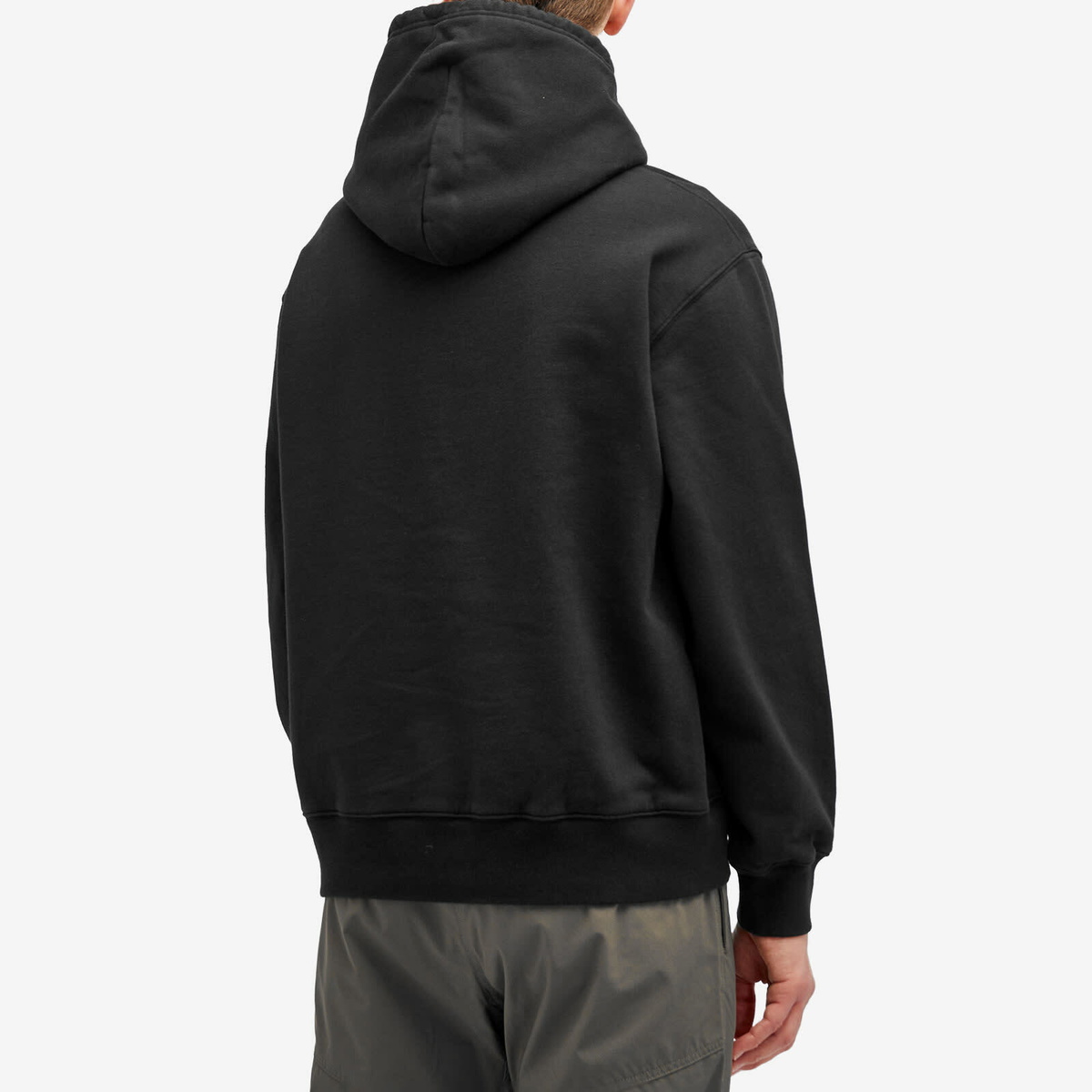 Purple Mountain Observatory Men's Garment Dye Hoodie in Black