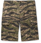 Junya Watanabe - Camouflage-Print Cotton-Canvas Cargo Shorts - Green