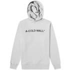 A-COLD-WALL* Men's Essential Logo Popover Hoody in Light Grey