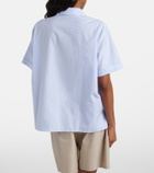 Miu Miu Gingham cotton poplin shirt
