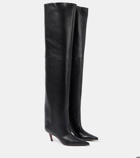 Amina Muaddi Fiona 60 nappa leather knee-high boots