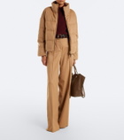 Max Mara Reversible camel hair down jacket