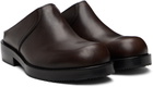 Dries Van Noten Brown Leather Clogs