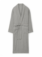 Zimmerli - Cotton and Wool-Blend Flannel Robe - Gray