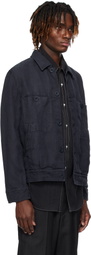 CASEY CASEY Navy Johnsen Jacket