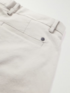 NN07 - Theo 1420 Tapered Organic Cotton-Blend Twill Chinos - Gray