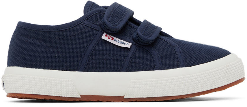 Superga Kids Navy Classic Velcro Sneakers Superga