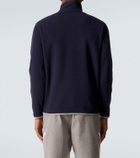 Brunello Cucinelli Cashmere and cotton-blend half-zip sweatshirt