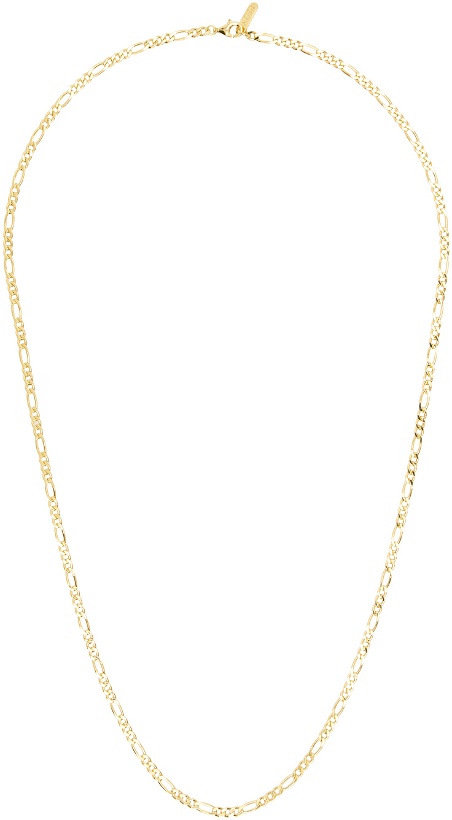 Photo: Numbering Gold #7708 Slim Figaro Chain Necklace
