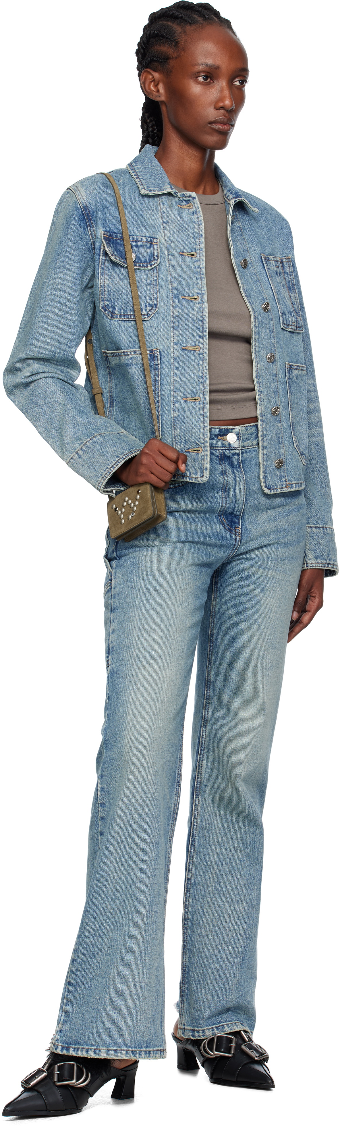 OPEN YY Blue Trucker Jeans