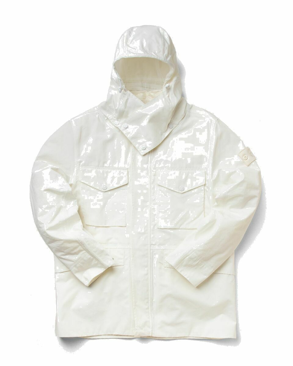 Photo: Stone Island Real Down Jacket O Ventile White - Mens - Coats|Down & Puffer Jackets