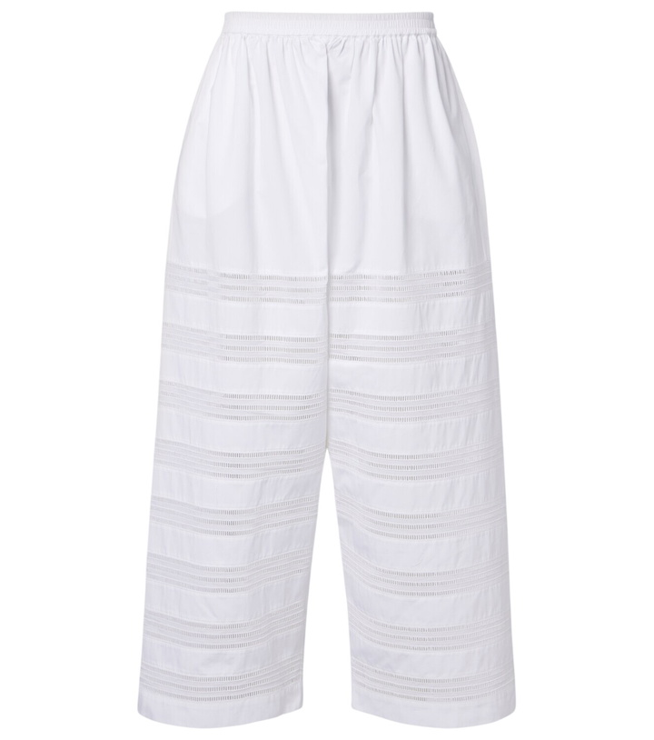 Photo: Alaïa Cotton poplin wide-leg culottes
