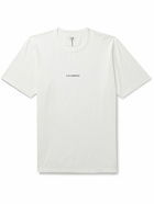 C.P. Company - Garment-Dyed Logo-Print Cotton-Jersey T-Shirt - White