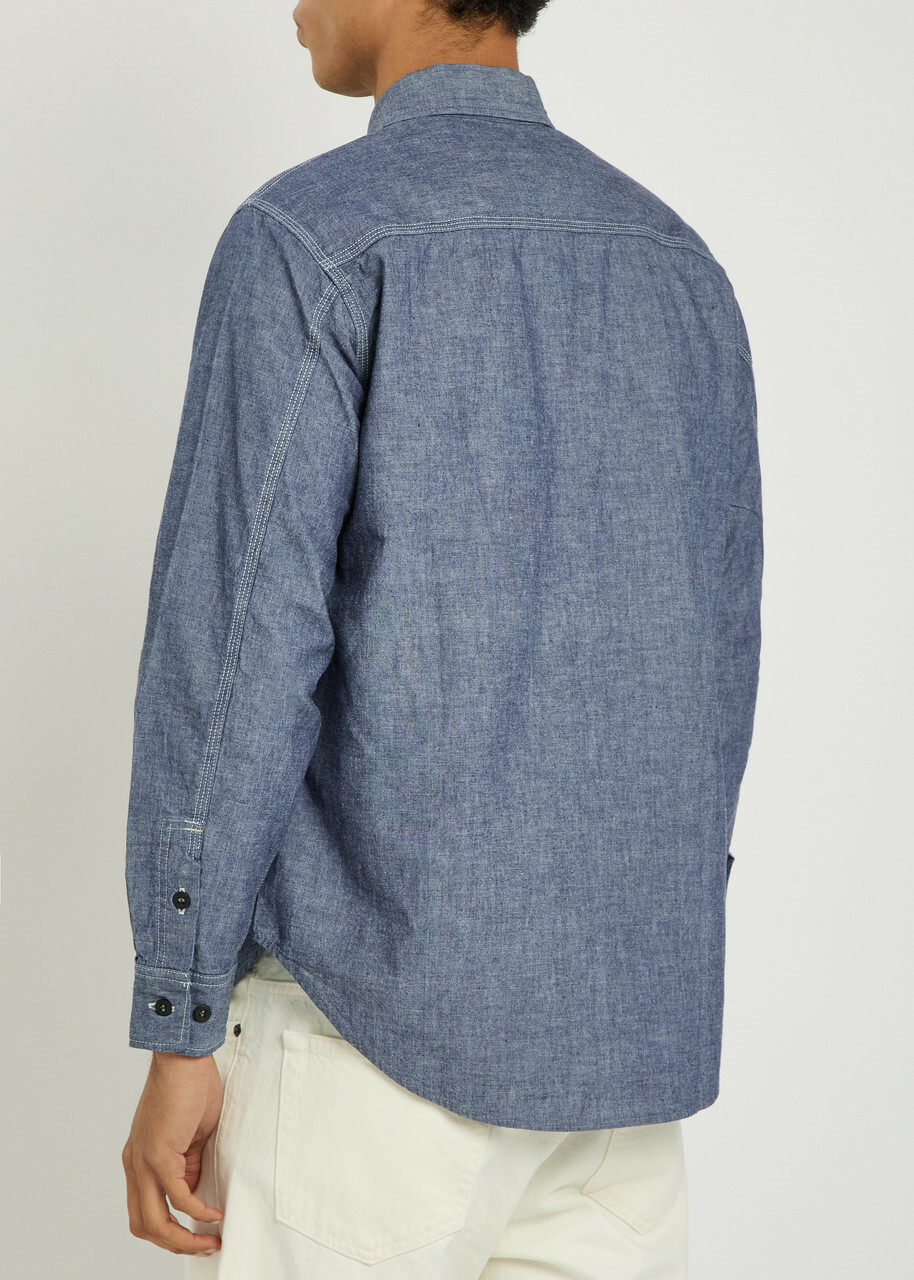 Blue Blue Denim Work Shirt Dark Blue