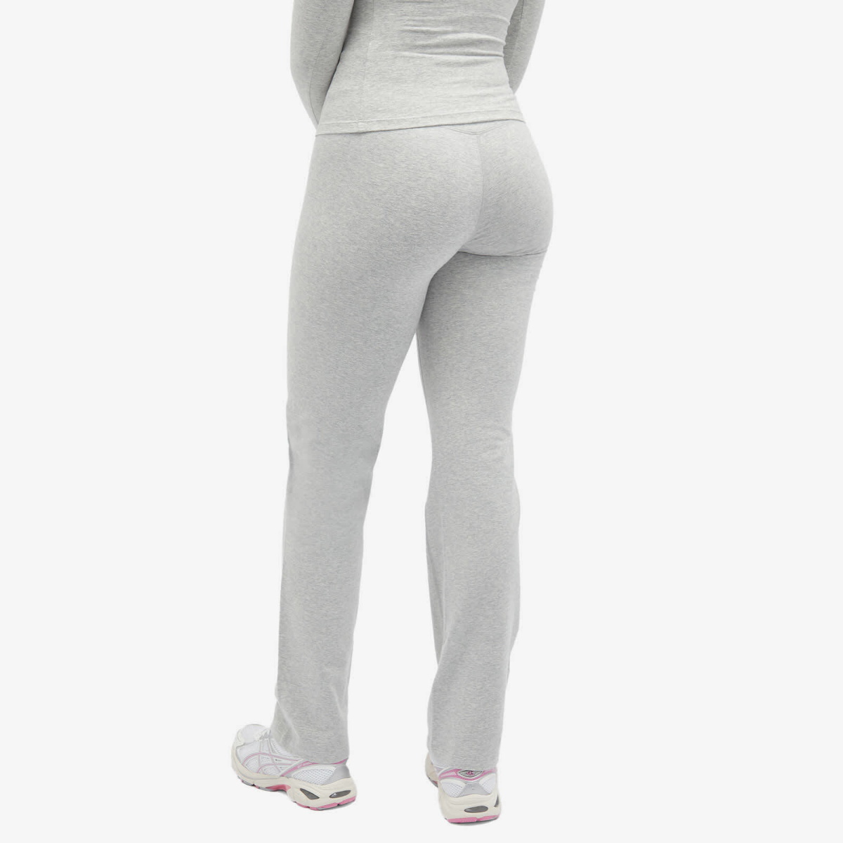 Adanola Women's Cotton Yoga Pants in Grey Marl
