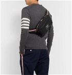 Thom Browne - Leather-Trimmed Twill Belt Bag - Gray