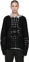 TAAKK Black Crocheted Sweater