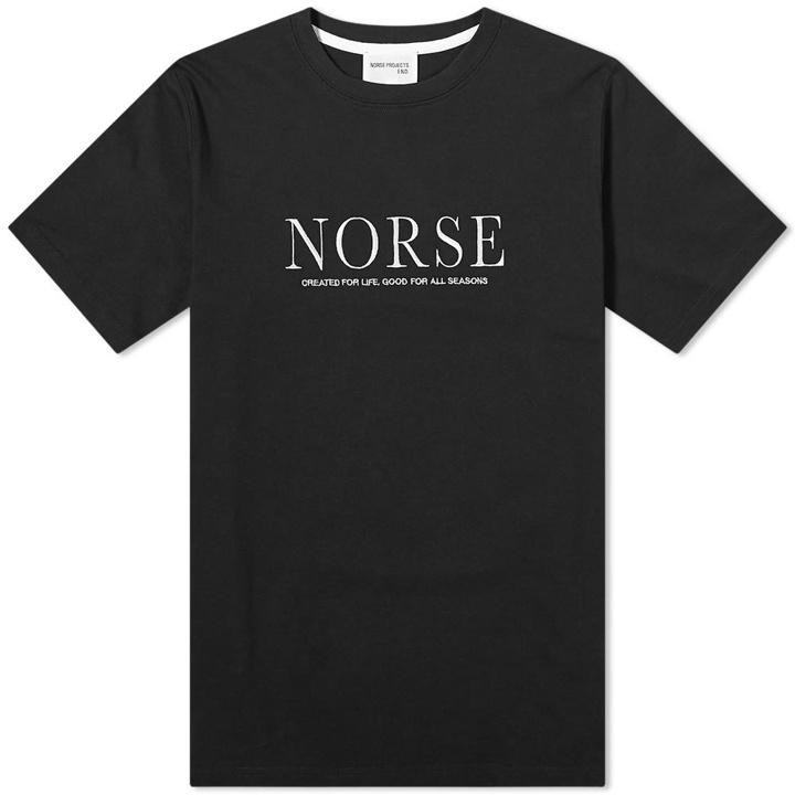 Photo: Norse Projects Niels Serif Logo Tee - END. Exclusive
