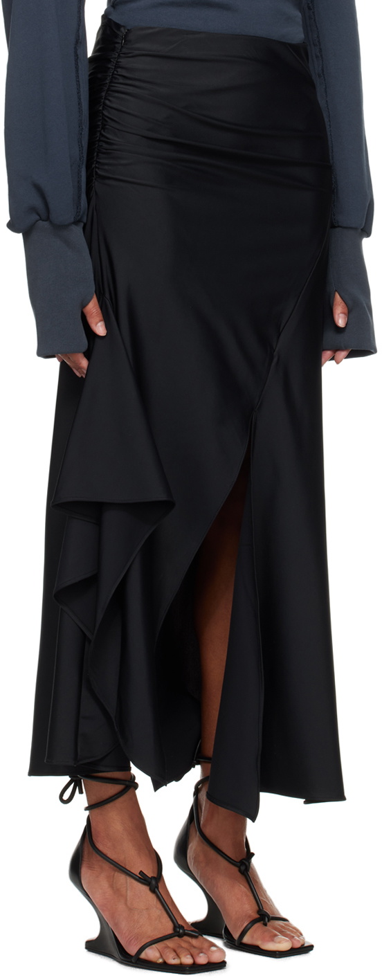 SRVC Black Siren Midi Skirt