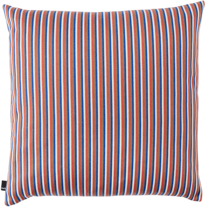 Photo: HAY Orange & Blue Ribbon Cushion