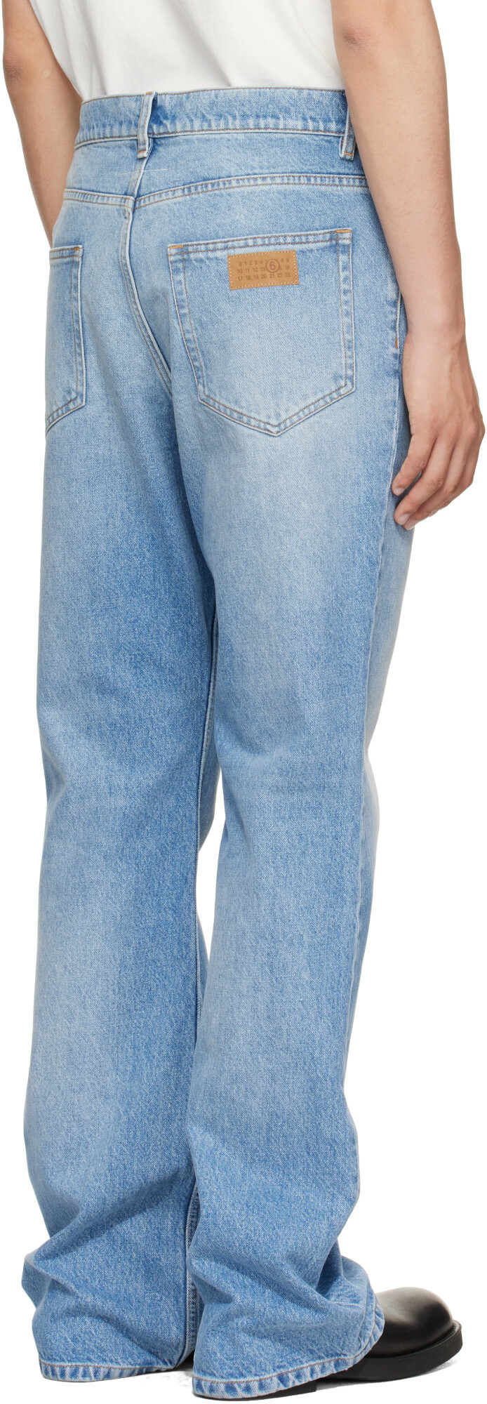 MM6 Maison Margiela Blue Bootcut Jeans