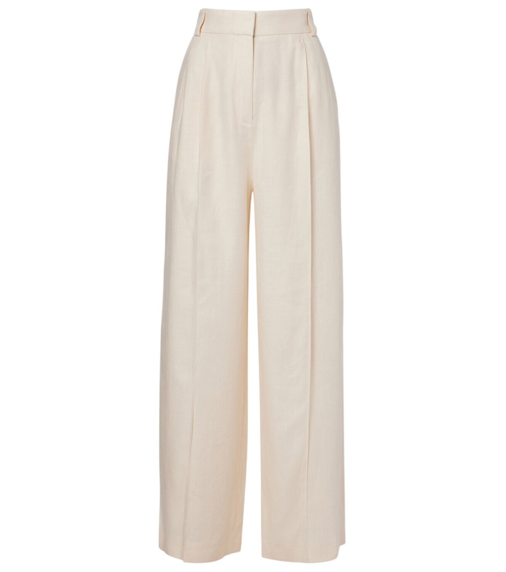 Photo: Loro Piana Lodger linen and wool wide-leg pants