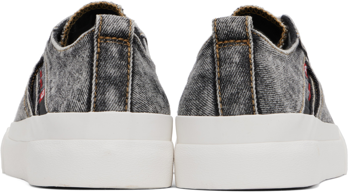 Diesel S-Athos Mid Men's Sneakers – Gray Canvas – Lifestyle Shoes – Y02899-P4788-H7646
