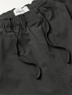 Satta - Kai Straight-Leg Cotton-Poplin Drawstring Trousers - Gray