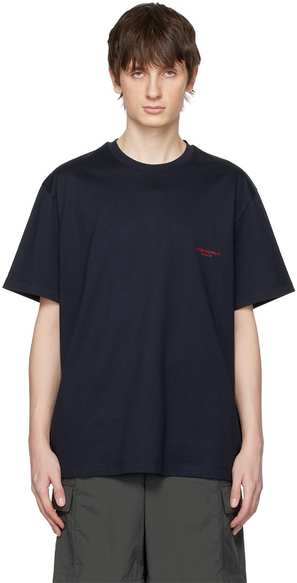 Photo: Wooyoungmi Navy Square Label T-Shirt