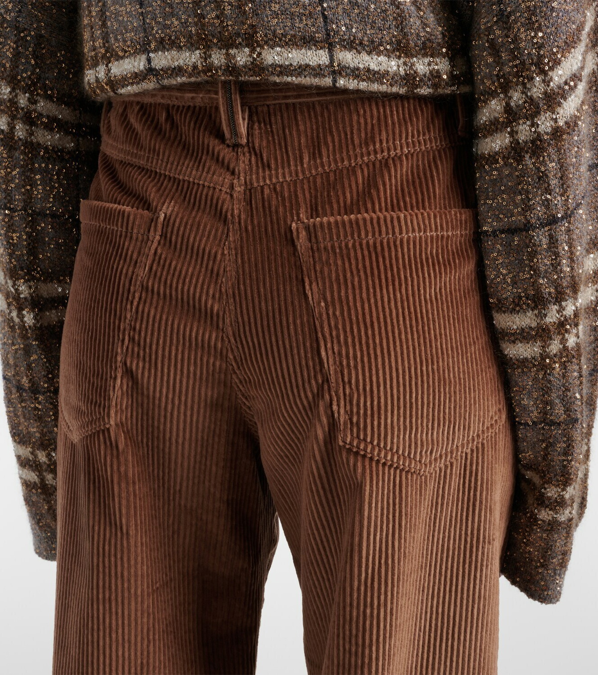 Brunello Cucinelli Cotton corduroy wide-leg pants