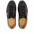 Gucci Men's New Ace GRG Bee Sneakers in Black