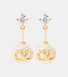 Valentino VLogo Signature faux pearl earrings