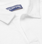 Vilebrequin - Pyramid Slim-Fit Linen-Jersey Polo Shirt - Men - White