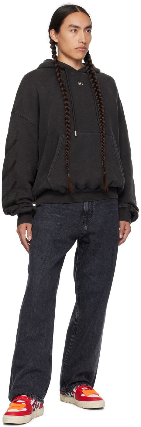 Off-White Gray S.Matthew Hoodie Off-White