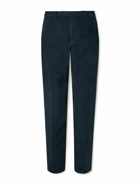 Boglioli - Slim-Fit Garment-Dyed Cotton-Blend Corduroy Suit Trousers - Blue