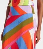 Pucci Iride jersey satin maxi skirt