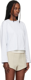 rag & bone White & Blue Kelly Boxy Striped Long-Sleeve T-shirt