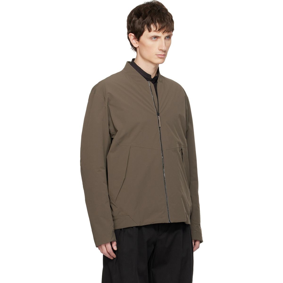 Veilance Taupe Diode Insulated Bomber Jacket