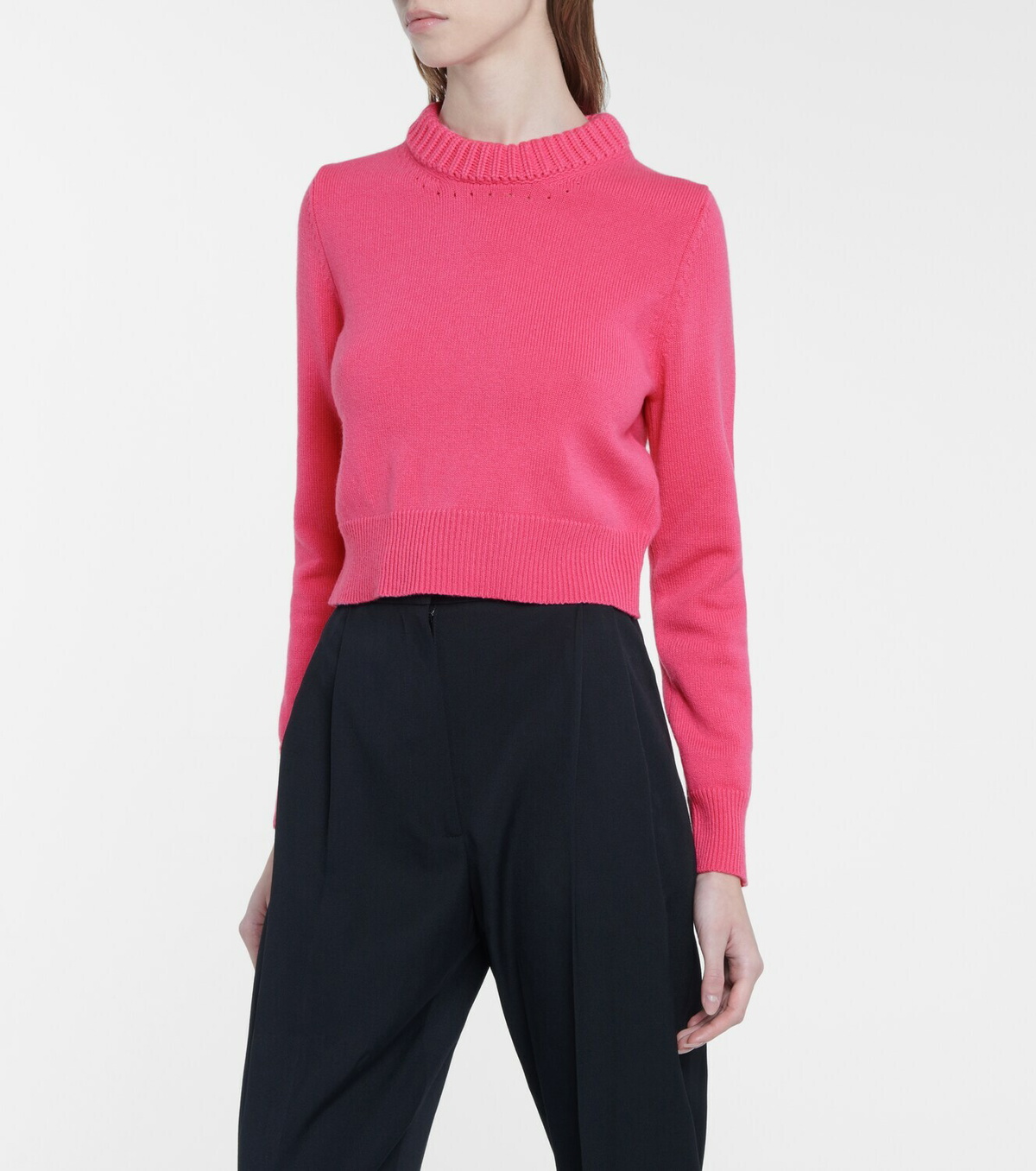 Alexander McQueen Cashmere cropped sweater