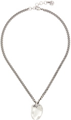 Alexander McQueen Silver Short Molten Necklace