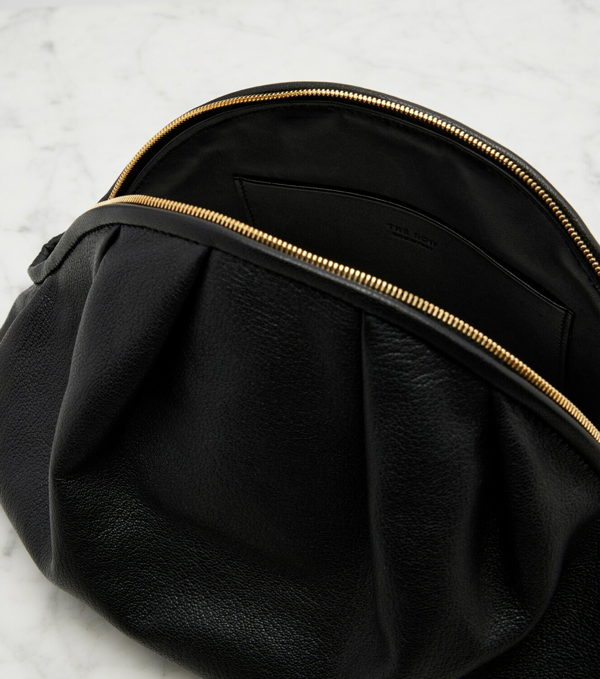 The Row Charlotte Small leather clutch