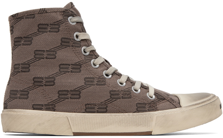 Photo: Balenciaga Taupe Paris Sneakers