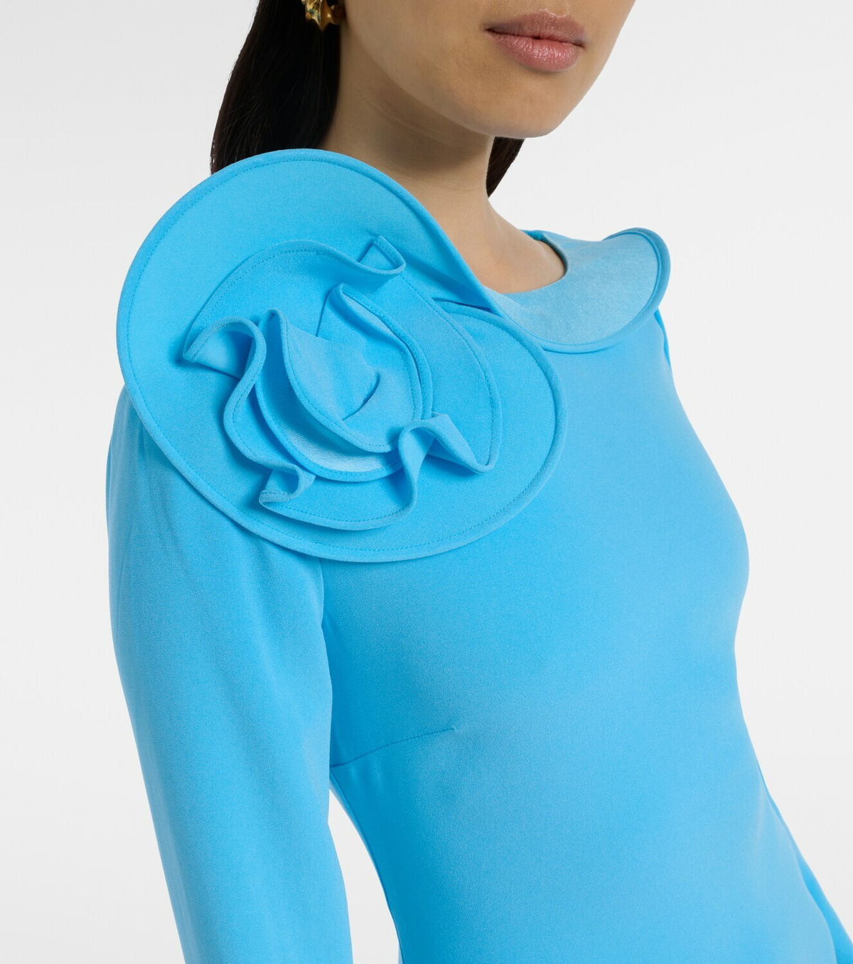 Roland Mouret Floral-appliqué gown