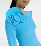 Roland Mouret Floral-appliqué gown