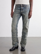 Acne Studios - Washed Whiskered Straight-Leg Jeans - Blue
