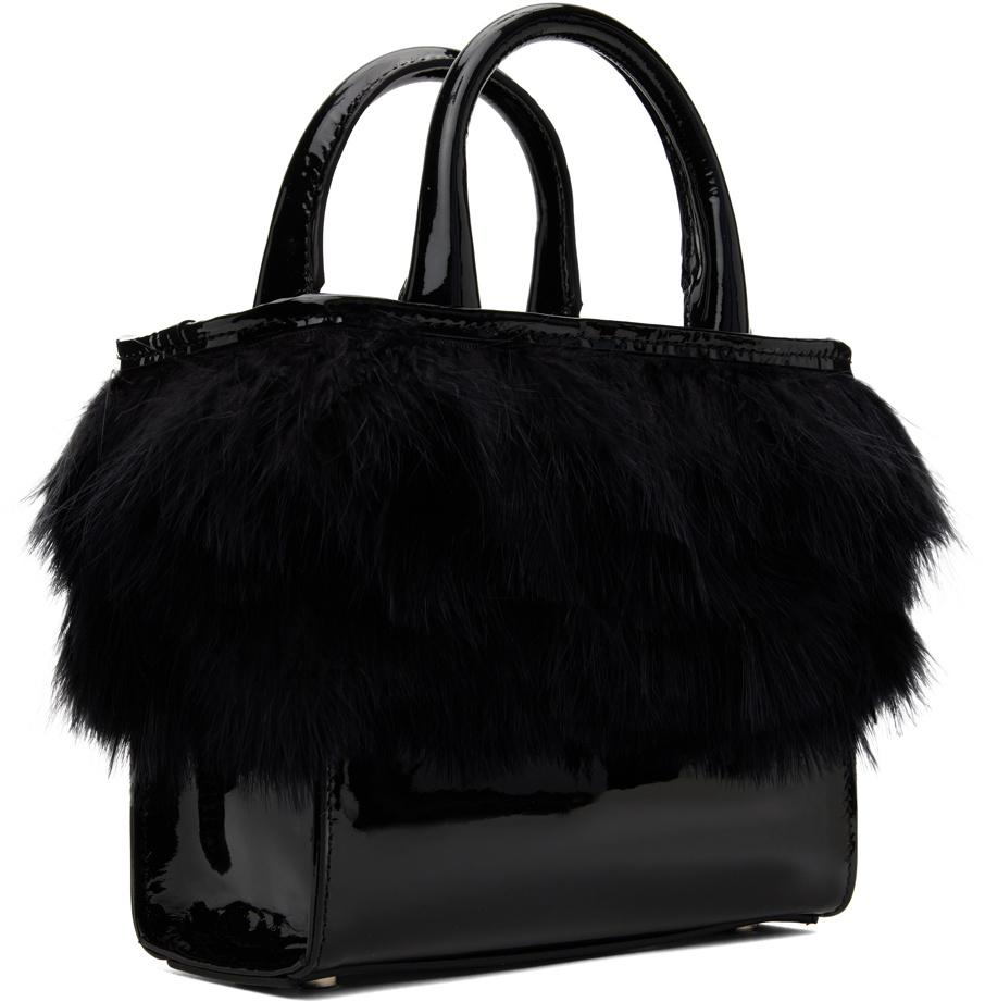 Blumarine Black Feather Bag